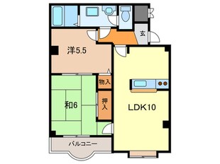 三宝マンション２番館の物件間取画像